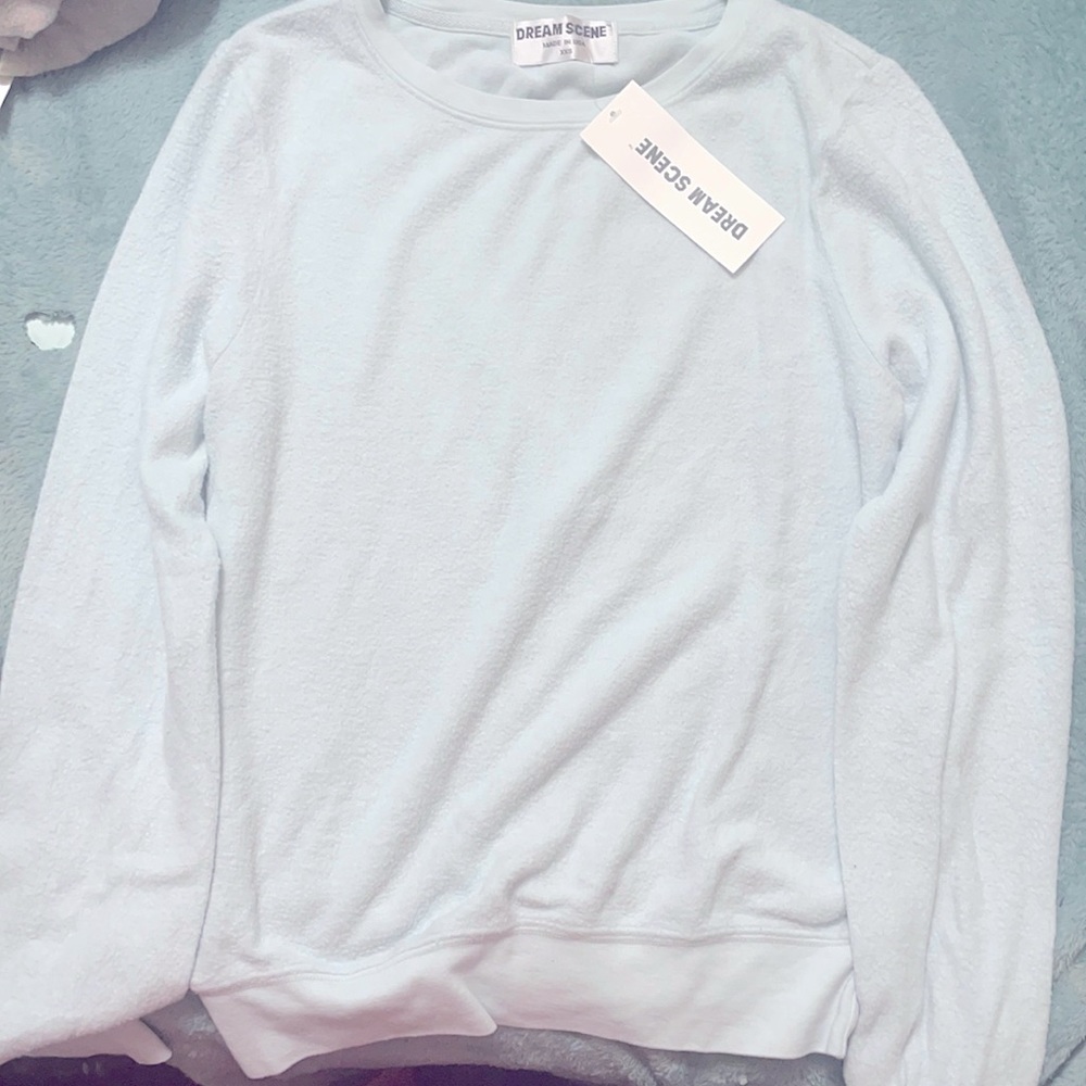 WILDFOX DREAM SCENE PULLOVER IN BABY BLUE SIZE XXS